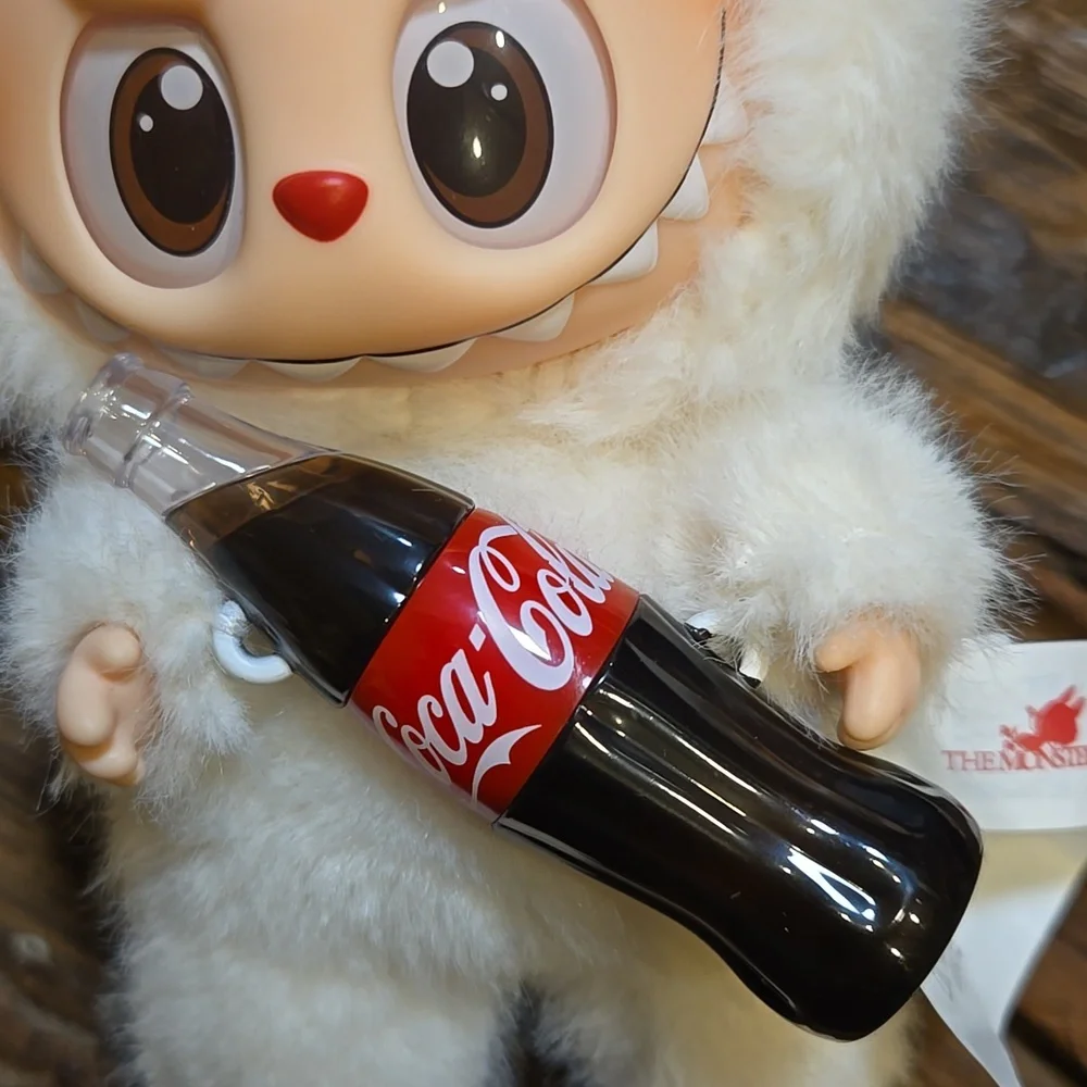 ONE (1) - POP MART Coca Cola The Monster Vinyl Face (Key Chain/Charm)